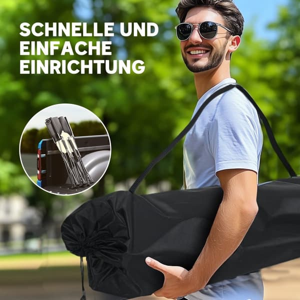 Sammenklappelig stol, 134x50x92 cm, Khaki