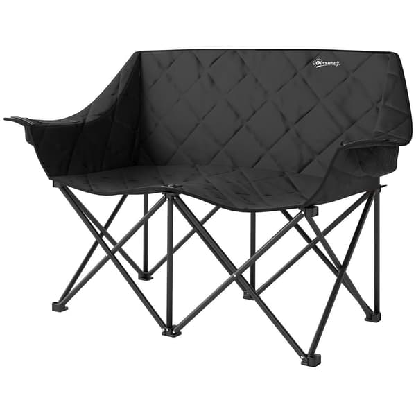 Sammenklappelig Stol, 145x60x92 cm, Sort
