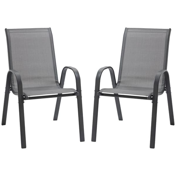 Trädgårdsstol Set, 70x54x90 cm, Grå