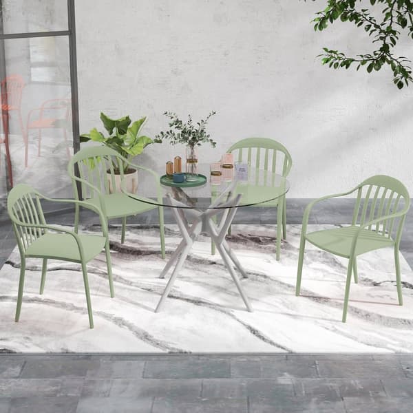 Trädgårdsstol Set, 57x54x78 cm, Grön