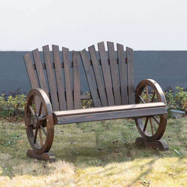 Havebænk, 108x66x95 cm, Mørkebrun