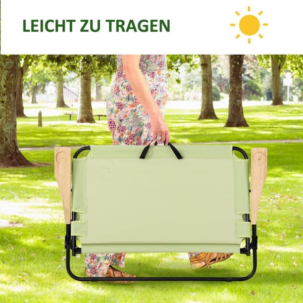 Rootz 2 -sits campingstol - Foldbar dollstol - utomhusfiskestol med kopphållare - Hållbart stål & Oxford -tyg - 141 cm x 67 cm x 80 cm