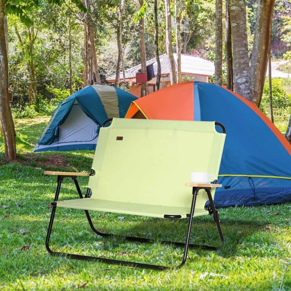 Rootz 2 -sits campingstol - Foldbar dollstol - utomhusfiskestol med kopphållare - Hållbart stål & Oxford -tyg - 141 cm x 67 cm x 80 cm
