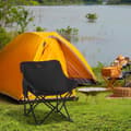 Miniatyrbild 2 av 10: Rootz fällbar campingstol - Portabel säte - Stålramstolar - enkel transport - 61 cm x 54 cm x 66 cm - Inkluderar bärväska