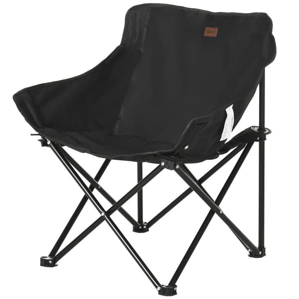 Rootz fällbar campingstol - Portabel säte - Stålramstolar - enkel transport - 61 cm x 54 cm x 66 cm - Inkluderar bärväska