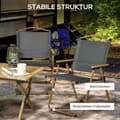 Miniatyrbild 7 av 10: Rootz 2 -bituppsättningar campingstolar - Fällbara strandstolar - Stålram - Bärbar med handtag - 54x59x78cm, 130 kg lastkapacitet