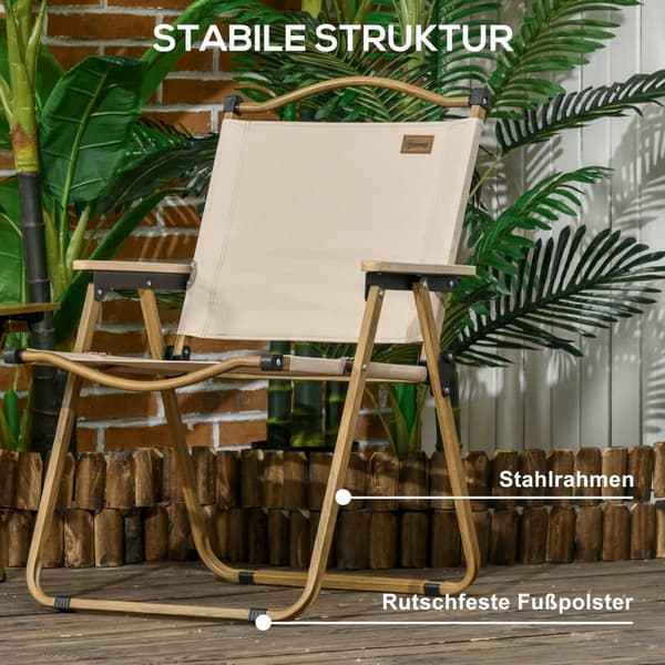 Rootzin leirintätuolit 2 x - rantatuoli - taitettava teräs - helppo matka - 54 cm x 59 cm x 78 cm
