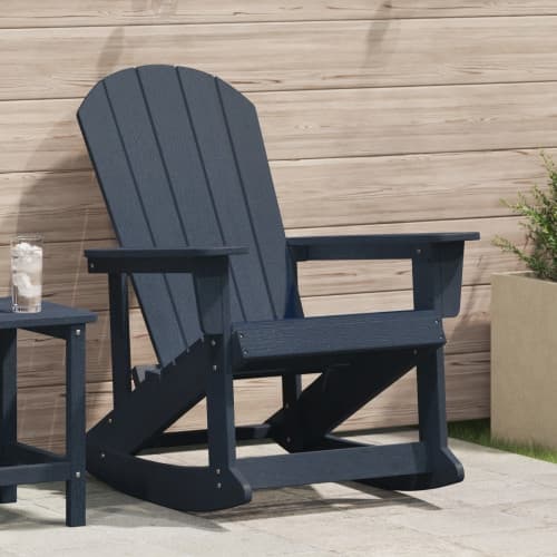 Adirondack gungstol Marinblå 73.5x92x90 cm HDPE