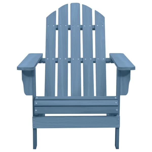 Adirondackstol massivt granträ blå