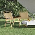 Miniatyrbild 1 av 2: Campingstolar 2 st Beige 54x55x78 cm oxfordtyg