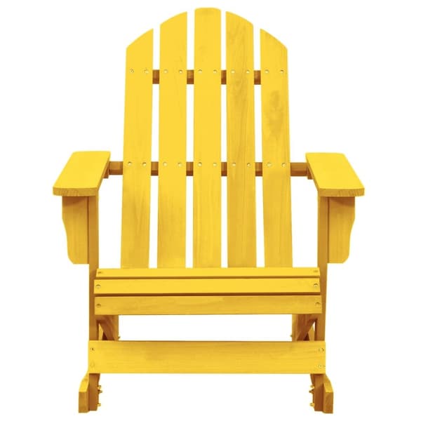 Gungstol adirondack massivt granträ gul