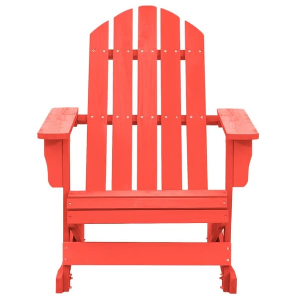 Gungstol adirondack massivt granträ röd