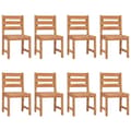 Miniatyrbild 2 av 2: Trädgårdsstolar 8 st massiv teak