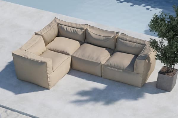 FURNLUX UTOMHUSFÅTÖLJ RAMBO BEIGE 85CM