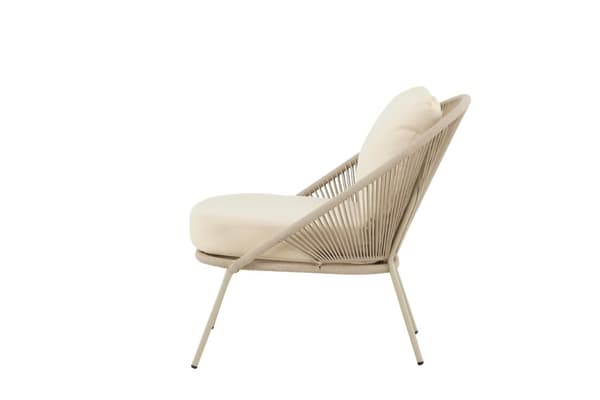 FURNLUX UDENDØRS LÆNESTOL LINDOS CREME & BEIGE 74CM