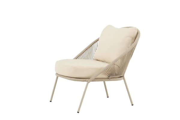 FURNLUX UTOMHUSFÅTÖLJ LINDOS CREME & BEIGE 74CM