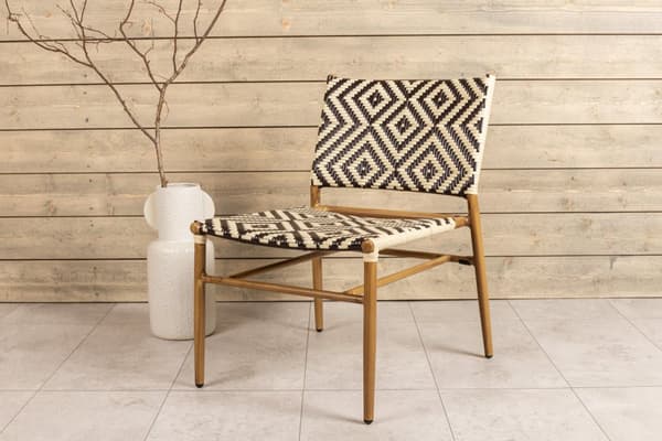 FURNLUX MATSTOL FÖR UTOMHUSBRUK CALAPAN BEIGE & BRUN 56CM