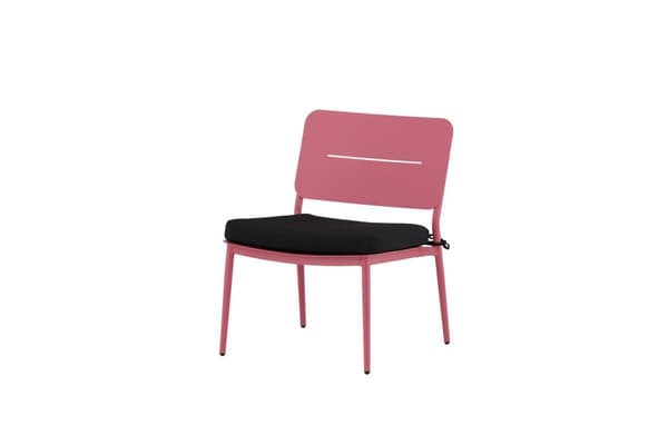 FURNLUX UTEMATSALSSTOL LINA SVART & ROSA 55CM