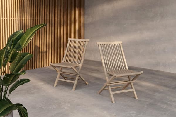 FURNLUX MATSTOL FÖR UTOMHUSBRUK KENYA TEAK 47CM