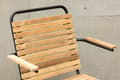 Miniatyrbillede 6 af 6: FURNLUX UDENDØRS SPISEBORDSSTOL BOIS SORT 55CM