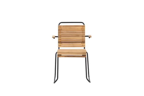 FURNLUX UDENDØRS SPISEBORDSSTOL BOIS SORT 55CM