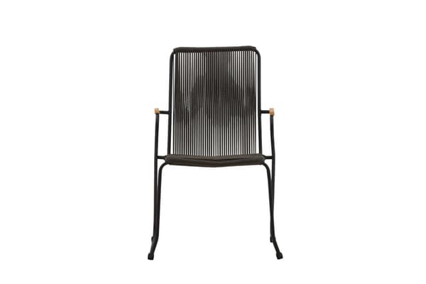 FURNLUX MATSTOL FÖR UTOMHUSBRUK BOIS MÖRKGRÅ & SVART 60CM