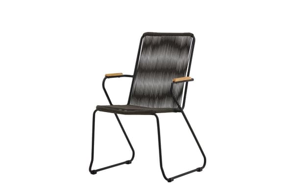 FURNLUX ULKORUOKAILUTUOLI BOIS TUMMANHARMAA & MUSTA 60CM