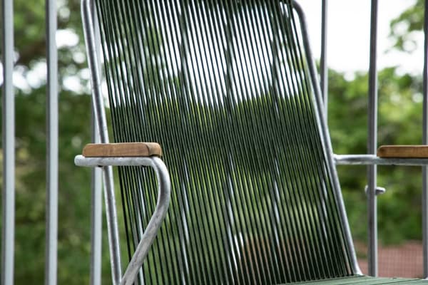FURNLUX MATSTOL FÖR UTOMHUSBRUK BOIS GRÖN & SILVER 60CM