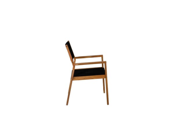 FURNLUX ULKOILMARUOKAILUTUOLI LITTLE JOHN BLACK & ACACIA 58CM