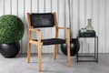 Pikkukuva 4 / 4: FURNLUX ULKOILMARUOKAILUTUOLI LITTLE JOHN BLACK & ACACIA 58CM