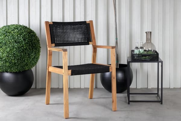 FURNLUX ULKOILMARUOKAILUTUOLI LITTLE JOHN BLACK & ACACIA 58CM