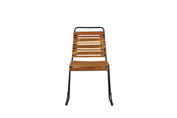 FURNLUX UDENDØRS SPISEBORDSSTOL BOIS SORT & AKACIE 57CM