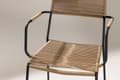 Miniatyrbild 5 av 7: FURNLUX UTESERVERINGSSTOL LINDOS BEIGE & SVART 55CM