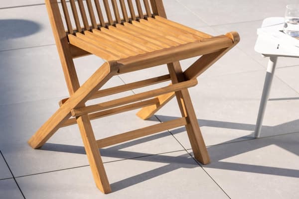 FURNLUX UDENDØRS SPISEBORDSSTOL KENYA TEAK 47CM