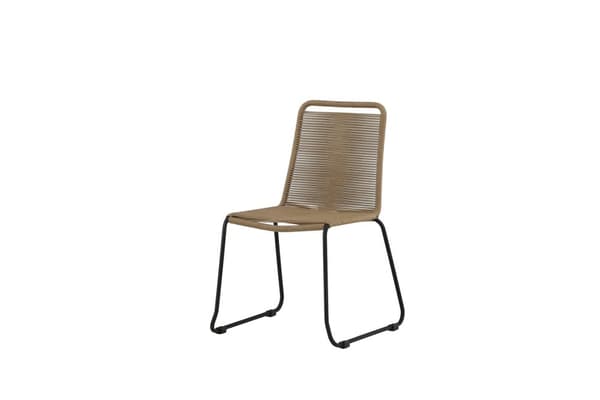 FURNLUX UTEMATSALSSTOL LINDOS BEIGE & SVART 57CM