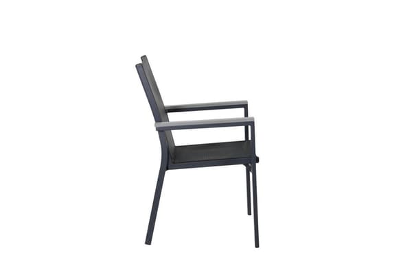 FURNLUX UDENDØRS SPISEBORDSSTOL PARMA SORT 57CM