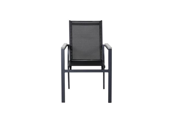 FURNLUX UDENDØRS SPISEBORDSSTOL PARMA SORT 57CM