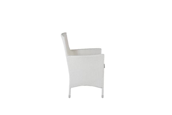 FURNLUX ULKORUOKAILUTUOLI MALIN HARMAA & VALKOINEN 58CM