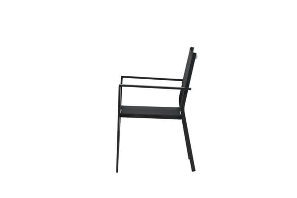 FURNLUX ULKOILMARUOKAILUTUOLI COPACABANA MUSTA 57CM