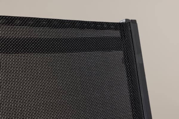 FURNLUX ULKOILMARUOKAILUTUOLI COPACABANA MUSTA 57CM
