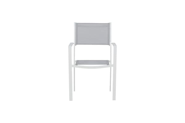 FURNLUX ULKORUOKAILUTUOLI COPACABANA HARMAA & VALKOINEN 57CM