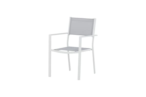 FURNLUX ULKORUOKAILUTUOLI COPACABANA HARMAA & VALKOINEN 57CM