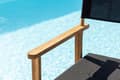 Pikkukuva 7 / 7: FURNLUX ULKORUOKAILUTUOLI MARION BLACK & ACACIA 53CM