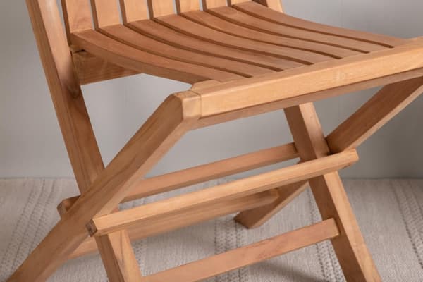 FURNLUX MATSTOL FÖR UTOMHUSBRUK GHANA TEAK 43CM