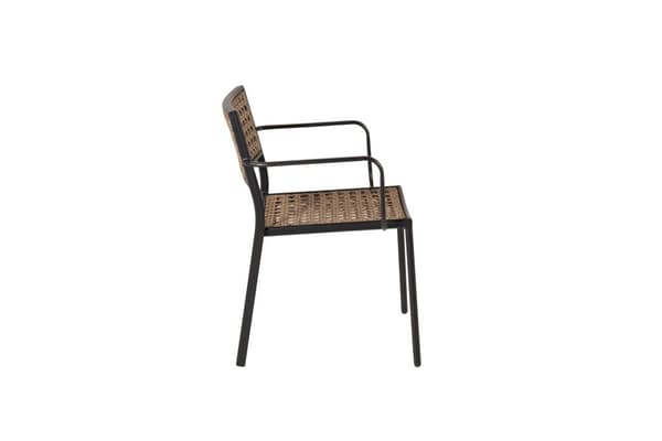 FURNLUX UTESERVERINGSSTOL PAOLA BEIGE & SVART 56CM