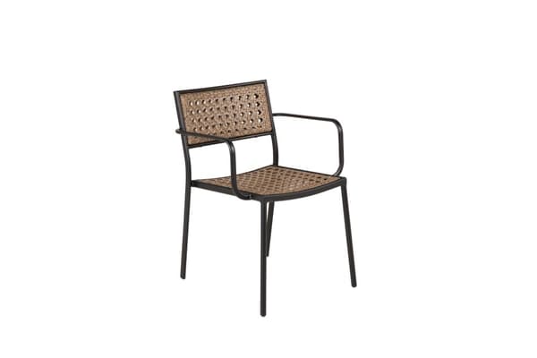 FURNLUX UTESERVERINGSSTOL PAOLA BEIGE & SVART 56CM