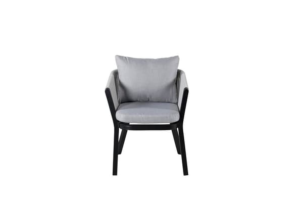 FURNLUX UTOMHUSMATSTOL VIRYA GRÅ & SVART 60CM
