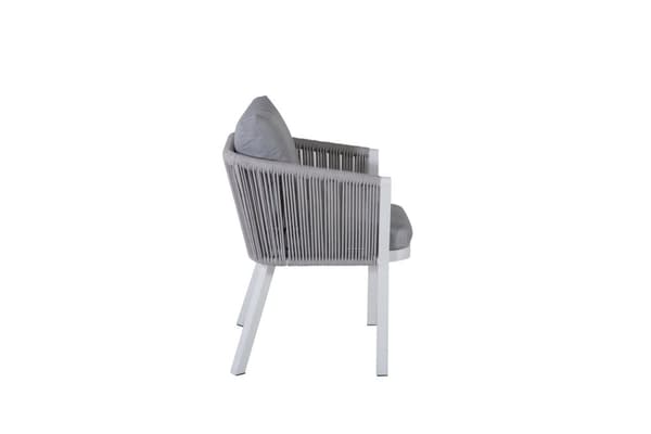 FURNLUX UTESERVERINGSSTOL VIRYA GRÅ & VIT 60CM