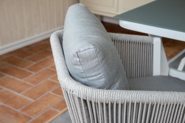 FURNLUX UTESERVERINGSSTOL VIRYA GRÅ & VIT 60CM