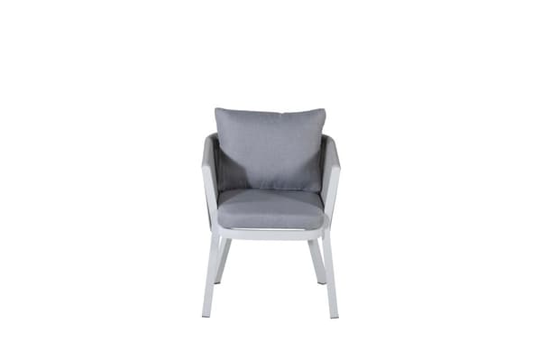 FURNLUX UTESERVERINGSSTOL VIRYA GRÅ & VIT 60CM
